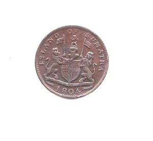Isla de Sumatra 1804 One Keping--- ¡Detalles fabulosos!! - Imagen 1 de 2