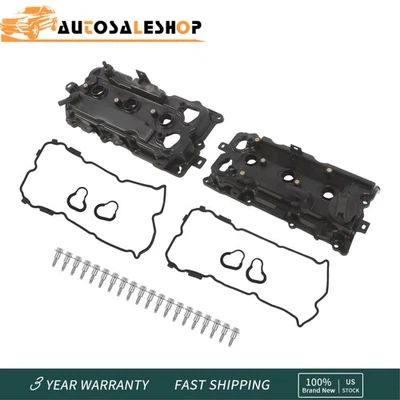 For 2009-20 Nissan Maxima Murano Infiniti QX60 2PCS Engine Valve Cover w/Gasket - Изображение 1 из 4