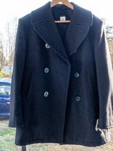 US Navy Issued Pea Coat Military Authentic Heavy Wool Mens Size 42R NO HOLES - Picture 1 of 13
