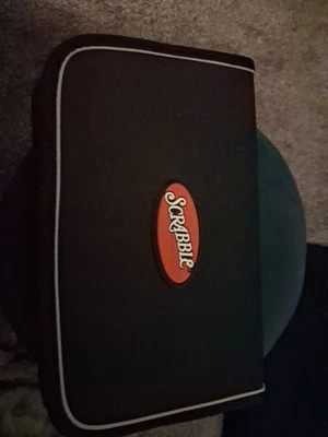 Scrabble Folio Edition Travel Zipped Carry Case Board Game Rare New   - Image 1 of 4