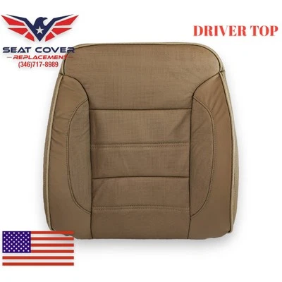 Cubierta de asiento para GMC Sierra Denali 2014 2015 Dune Tan Driver LeanBack cuero perfecto Foto 1 de 4