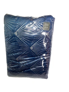 Single Duvet Cover Set Navy Geometric with Pillowcase New with Tag Bedding - Picture 1 of 11