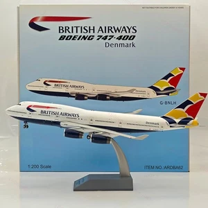 ARD 1:200 British Airways Boeing 747-400 / G-BNLH / ARDBA62 / Denmark Tail - Picture 1 of 10