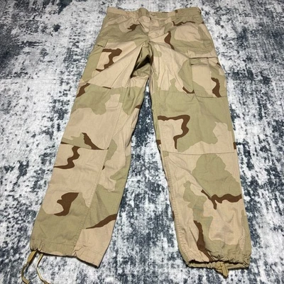 Pantalones de Carga de Combate Camuflados Militares de EE. UU. Medianos Regulares Algodón Nylon Sarga Foto 1 de 4
