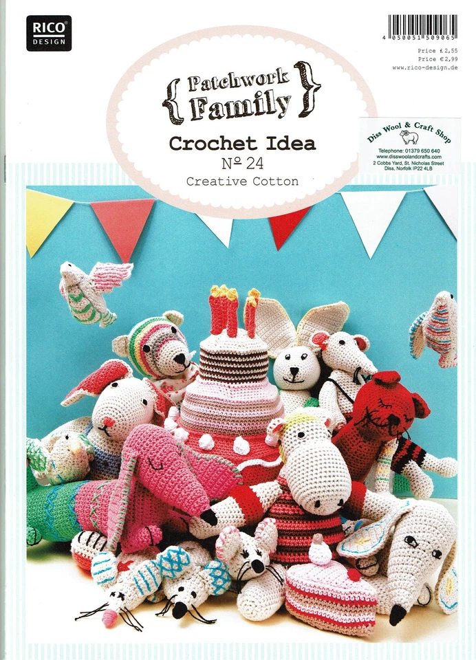 Rico Design Patchwork Family Crochet book no.24 - toys & novelties to crochet - Image 1 of 1