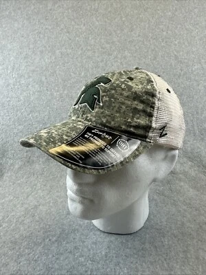 Michigan State Spartans Zephyr OHT Mash Digital Camo Mesh SnapBack Dad Hat Cap - Image 1 of 4