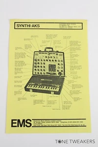 EMS Synthi AKS Scheda tecnica Data Ad a vcs3 sintetizzatore putney VINTAGE SYNTH DEALER - Foto 1 di 2