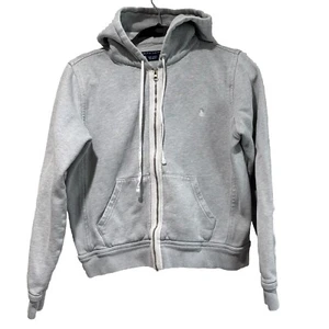 Polo Ralph Lauren Hoodie Girls Large Gray Jacket Pony Logo Full Zip Sweatshirt - Picture 1 of 5