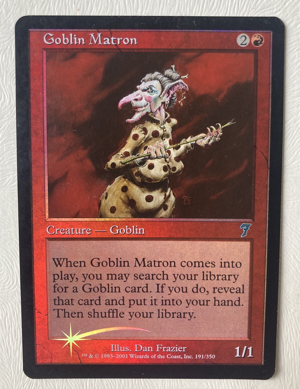 Goblin Matron FOIL 7th Edition LP Red Uncommon MAGIC The Gathering