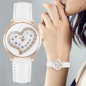 Ladies Quartz Watch Elegant Small Dial 32mm Fashion White Classic Wristwatch - Picture 1 of 5