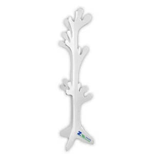 APPENDIABITI DA TERRA A FORMA DI ALBERO IN LEGNO BIANCO CM 40X170 H SHABBY WHITE - Foto 1 di 4