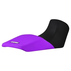 2004-2011 Suzuki DL 650 V-Strom Seat Cover by Enjoy BLACK FRONT PURPLE REAR #398 - Picture 1 of 4