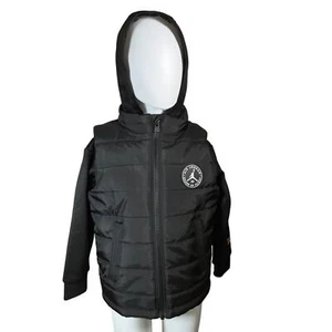 Jordan Toddler Boys Hooded 2Fer Puffer Jacket, Only at Macy's - 3T - Picture 1 of 9