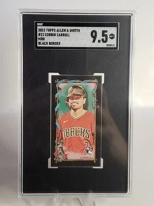 Corbin Carroll 2023 Topps Allen & Ginter Mini Black SGC 9.5 SP Diamondbacks RC - Picture 1 of 2