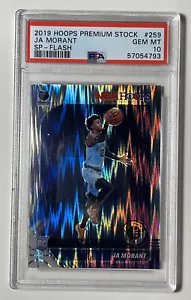 Ja Morant 2019 Hoops Premium Stock SP flash rookie RC #259 PSA 10 grizzlies - Foto 1 di 4