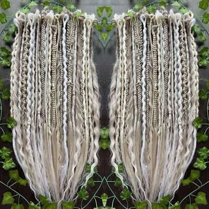 New Set Vikinge Scandinavian Style Curls Braids Classic Dreadlocks Cold Shades - Picture 1 of 20