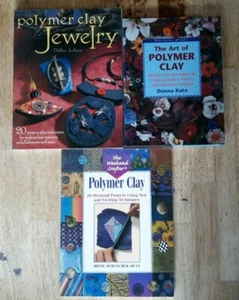 Polymer Clay Jewelry Projects & Techniques Lot of 3 Books Great Condition - Bild 1 von 4