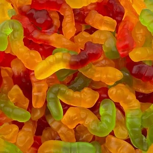 Gummy Worms Candy, Assorted Fruit Flavors, 2-Pound Bag - Picture 1 of 6