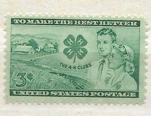 US 1005 3c 4H Clubs, 1952, MNH - Picture 1 of 1