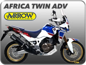 ARROW TERMINALE SCARICO MAXI ALLUMINIO NERO HONDA CRF 1000 AFRICA TWIN 2018-2019 - Foto 1 di 1
