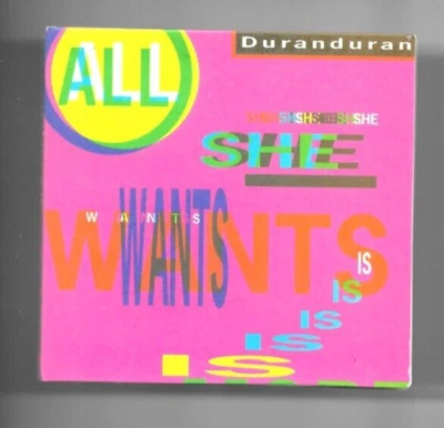 Duran Duran - All She Wants Is - Scarce 1988 UK 3 track 3" CD - Image 1 of 2