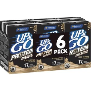 Up & Go Protein Energize Coffee Cartons 250ml X 6 Cartons - Picture 1 of 6