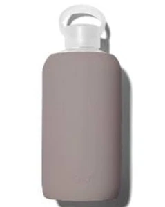 BKR Glass Water Bottle Silicone Sleeve in Brooklyn Stone Brown 1L/32oz - Picture 1 of 1