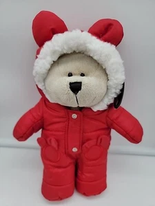 Starbucks Red Snowsuit Bearista Bear Holiday Ornament 196th Edition 2021 NWT  - Picture 1 of 24