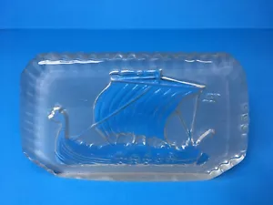 Langskip Warship Viking Ship Art Glass Paperweight ~ Norse Scandinavia - Picture 1 of 6