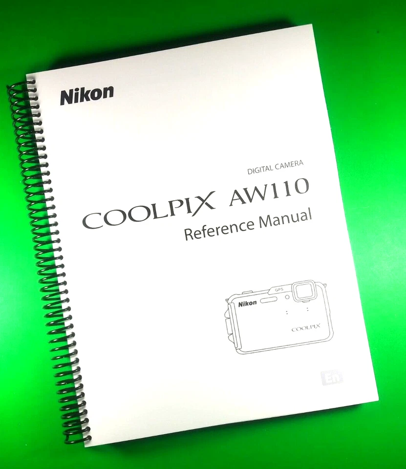 Owners Manual for Nikon AW110 Coolpix Camera 252 Pages W/Clear Covers! - Image 1 of 1