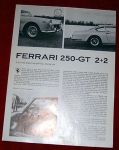 1962 Ferrari 250 GT 2+2 Road & Track Road Test Reprint - Picture 1 of 3