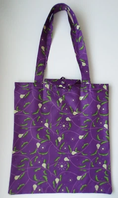 RADLEY - PEARS - SCOTTIE DOG  - PURPLE - FOLDAWAY TOTE SHOPPER BAG  - RRP £16 - Image 1 of 4