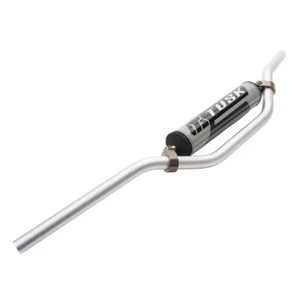 Tusk T-10 Aluminum 7/8" Handlebar KX High Bend Silver Dirt Bike Handlebars - Picture 1 of 2