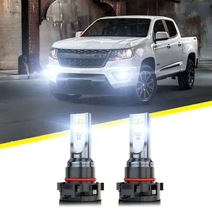 For Chevy Colorado 2015-2019 6000K 2pc LED Fog Driving Light Bulbs Kit White - Picture 1 of 9
