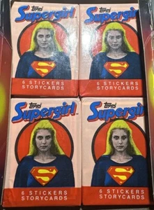Paquete de tarjetas coleccionables de tarjetas coleccionables Supergirl Sticker 1984 Topps - Imagen 1 de 2