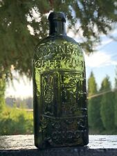 Stunning Yellow Olive Green Whittled Patent Medicine Warners Safe Cure London