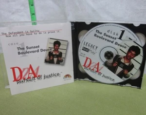 D.A. Pursuit of Justice CD-Rom video-game Sunset Boulevard Deuce software 1997 - Picture 1 of 2