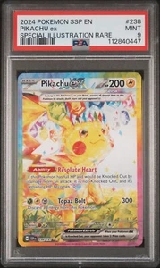 2024 Pokemon SSP EN Pikachu EX Special Illustration Rare #238 PSA 9 (447) - Bild 1 von 2