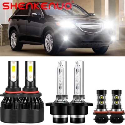 Для Acura RDX 2007-2017 ксеноновые светодиодные фары высокая/низкая освещенность + комплект противотуманных фар - Изображение 1 из 4