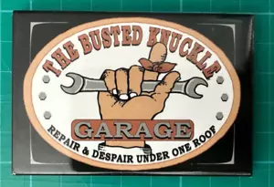Busted Knuckle Garage Fridge Magnet 3x2inches - Bild 1 von 2