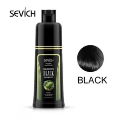 Sevich Instant Hair Dye Colour Shampoo Fast Dye Grey White Moisturising BLACK