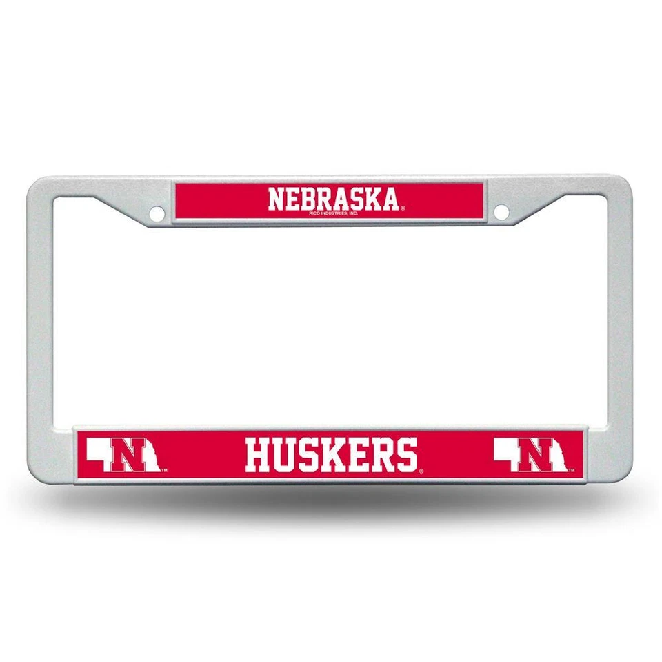 Nebraska Cornhuskers White Plastic License Plate Frame - Image 1 of 1