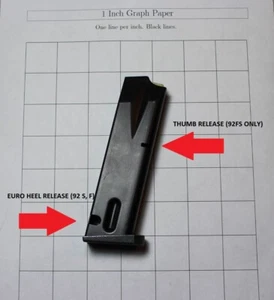 Beretta 92 Magazines for 92FS 92S 92F 9mm 10rd Factory and Aftermarket - Picture 1 of 56