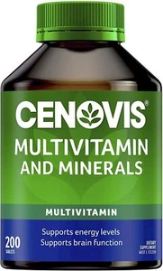 Cenovis Multivitamin Minerals Energy Immune Brain Heart Skin Health NEW 200 tabs - Picture 1 of 1