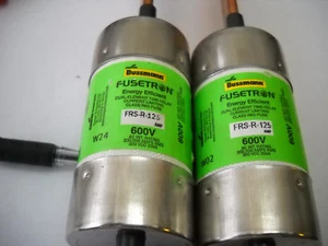 BUSSMANN FUSETRON FRS-R-125 FUSES  QTY OF 2 - Picture 1 of 1