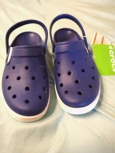 CROCS Citilane Unisex Clog Cerulean Blue/White Men 6 Women 8 NWT - Picture 1 of 8