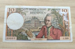 Banconota Francia - 10 Franchi 2-7-1970 Fayette come da foto - Imagen 1 de 4