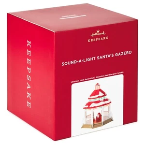 2020 A Light Santa’s Gazebo Christmas Table Top Claus Hallmark Ornament - Picture 1 of 3