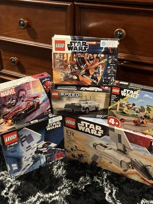 LEGO Star Wars, Marvel, Speed Champions Lot Of 6 Sets (READ DESCRIPTION!!!) - Image 1 of 4