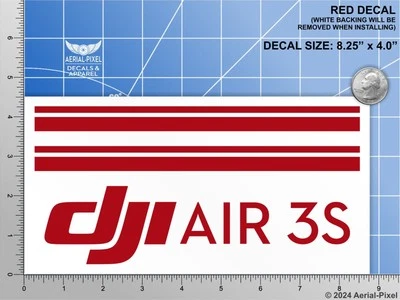 DJI Air 3S Drone Case Decal  for Nanuk Pelican GoProfessional GPC & More - Image 1 of 3